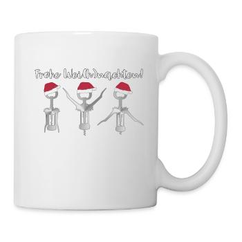 Korkenzieher Frohe Wei(h)nachten - Tasse - Weiß - Rechts