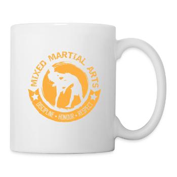 MMA Disziplin - Tasse - Weiß - Rechts