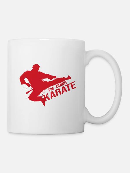 Compétition de karaté - Mug blanc - blanc