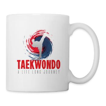 Taekwondo - Tasse - Weiß - Rechts