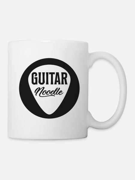 Guitar Noodle Round Logo - Mug - white