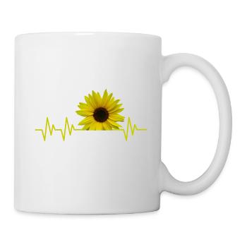 sunflowerbeat - zauberhafte Sonnenblume - Tasse - Weiß - Rechts