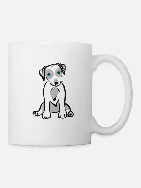 welpe - Tasse - Weiß