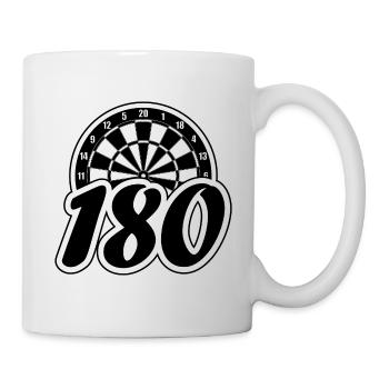 Dartboard 180 Darts Dart Darts Darts Player - Mug - white - Right