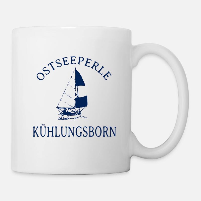Segelboot Ostseeperle Kühlungsborn - Tasse - Weiß
