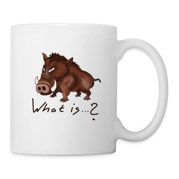 wildschwein egon ist sauer - Tasse - Weiß - Rechts