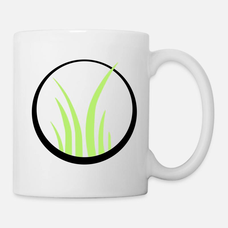 gras gras gras rasen logo - Tasse - Weiß