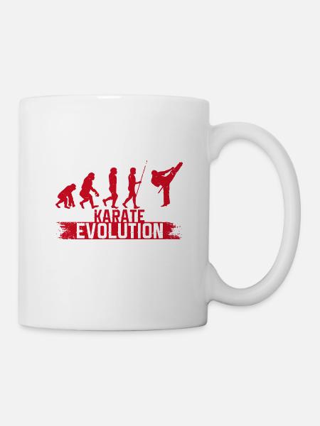 Karate Evolution - Tasse - Weiß