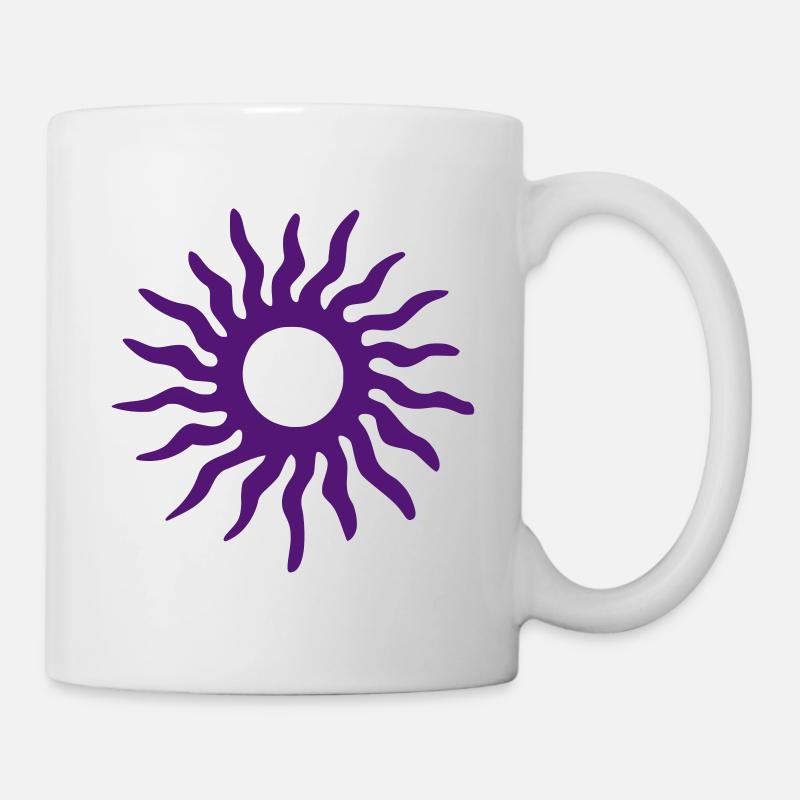 Tribal star sun - Mug blanc - blanc