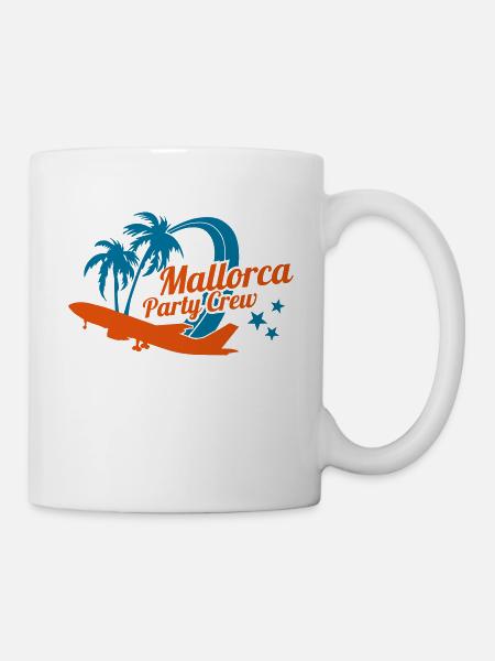 Mallorca Party Crew - Tasse - Weiß