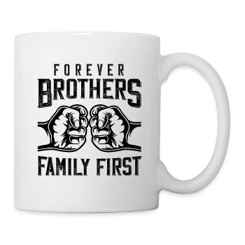 frères, toujours, famille, poing, dire - Mug blanc - blanc - Droite