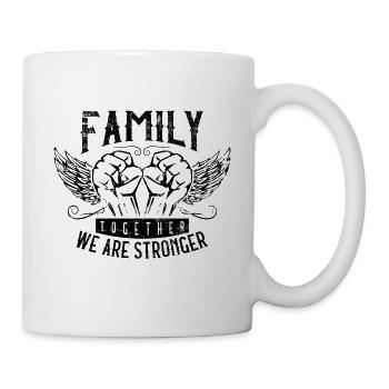 Famille ensemble nous sommes plus forts - Mug blanc - blanc - Droite