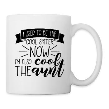 Best Aunt T-Shirt Motif Gift Sister Love - Mug - white - Right