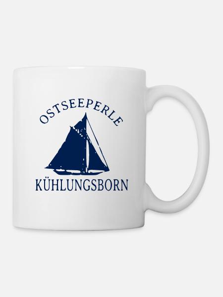 Segelboot Ostseeperle Kühlungsborn Ostsee - Tasse - Weiß