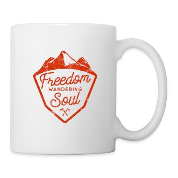 Les montagnes font de la randonnée - Mug blanc - blanc - Droite