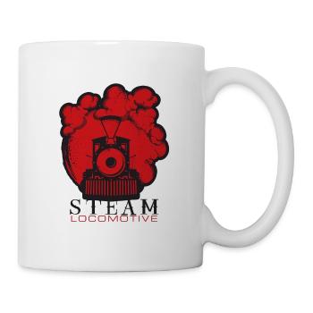 Steam locomotive - Mug - white - Right