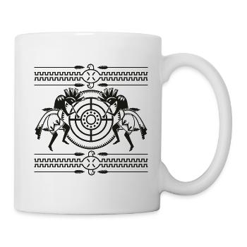 Native American Kokopelli Musicans - Totem 1 - Tasse - Weiß - Rechts