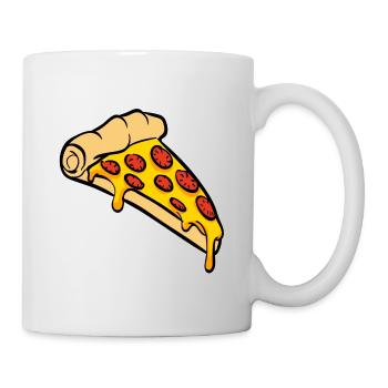 Pizza slice gift - Mug - white - Right