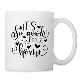 C'EST SI BON POUR ÊTRE À LA MAISON | À LA MAISON C'EST MIEUX - Mug blanc - blanc - Droite