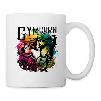Gymnase coloré d'entraînement de remise en forme licorne - Mug blanc - blanc - Droite