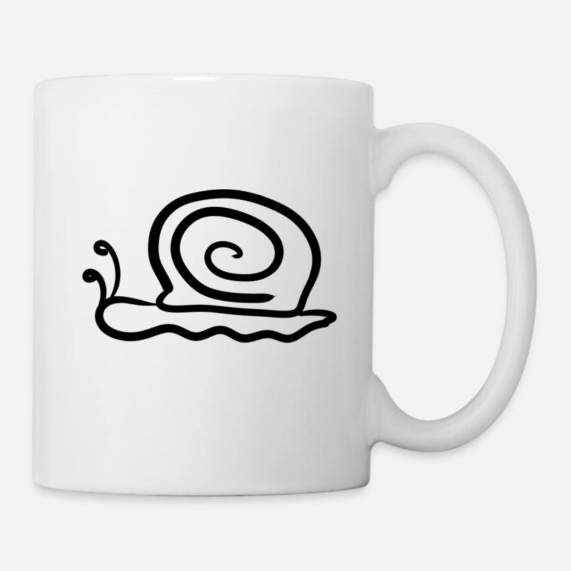 Schnecke - Tasse - Weiß