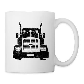 Truck fernfahrer lkw lastwagen - Tasse - Weiß - Rechts