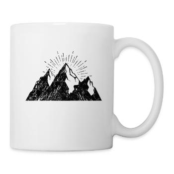 Icône de l’icône de la montagne - Mug blanc - blanc - Droite