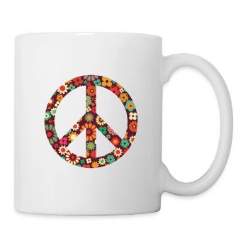 Flowers children - peace - Mug - white - Right