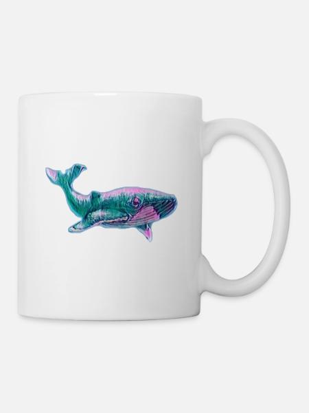 Blauwal - Tasse - Weiß