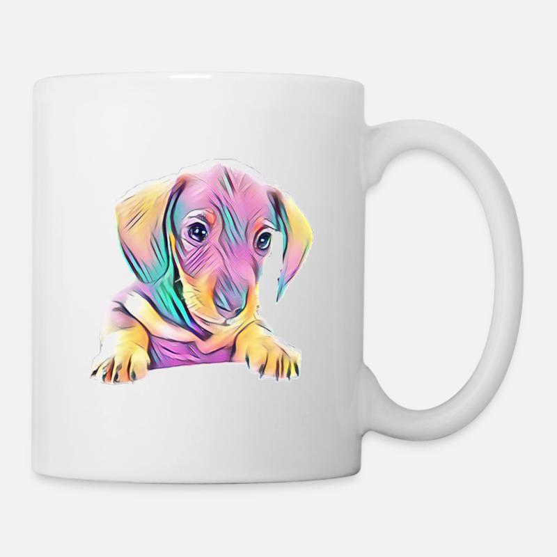 Dackel - Tasse - Weiß