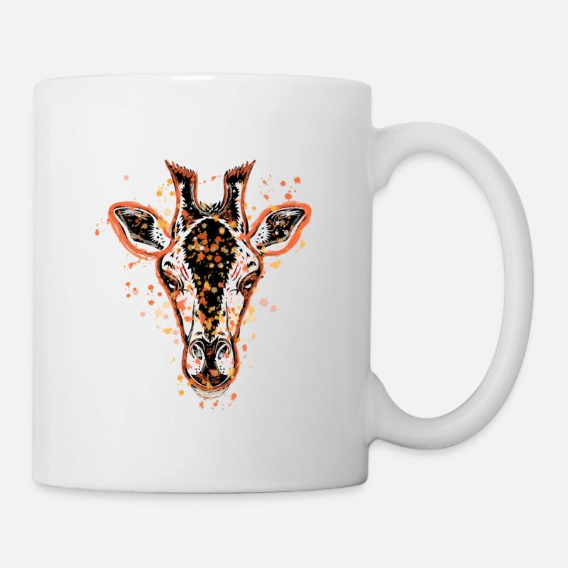 Giraffe painting - Mug - white