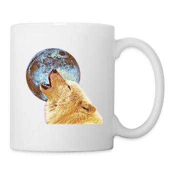 Loup - Mug blanc - blanc - Droite