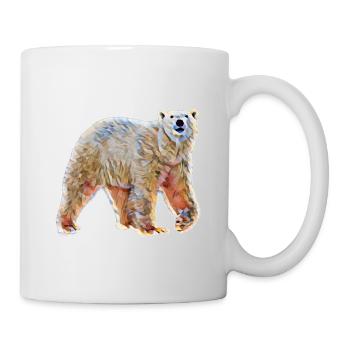 Ours polaire - Mug blanc - blanc - Droite