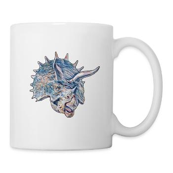 Triceratops - Tasse - Weiß - Rechts