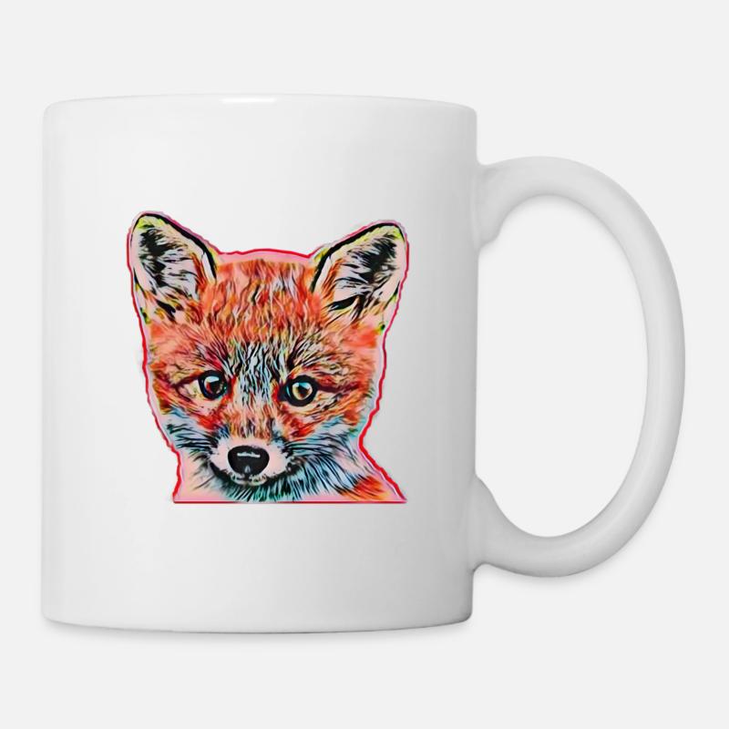 Fuchs - Tasse - Weiß