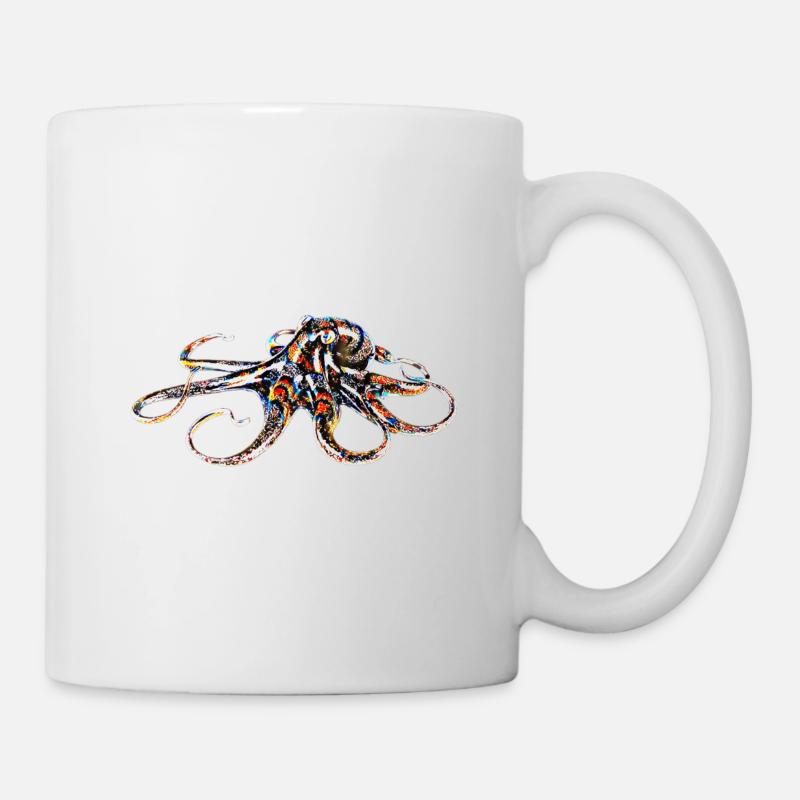Poulpe - Mug blanc - blanc