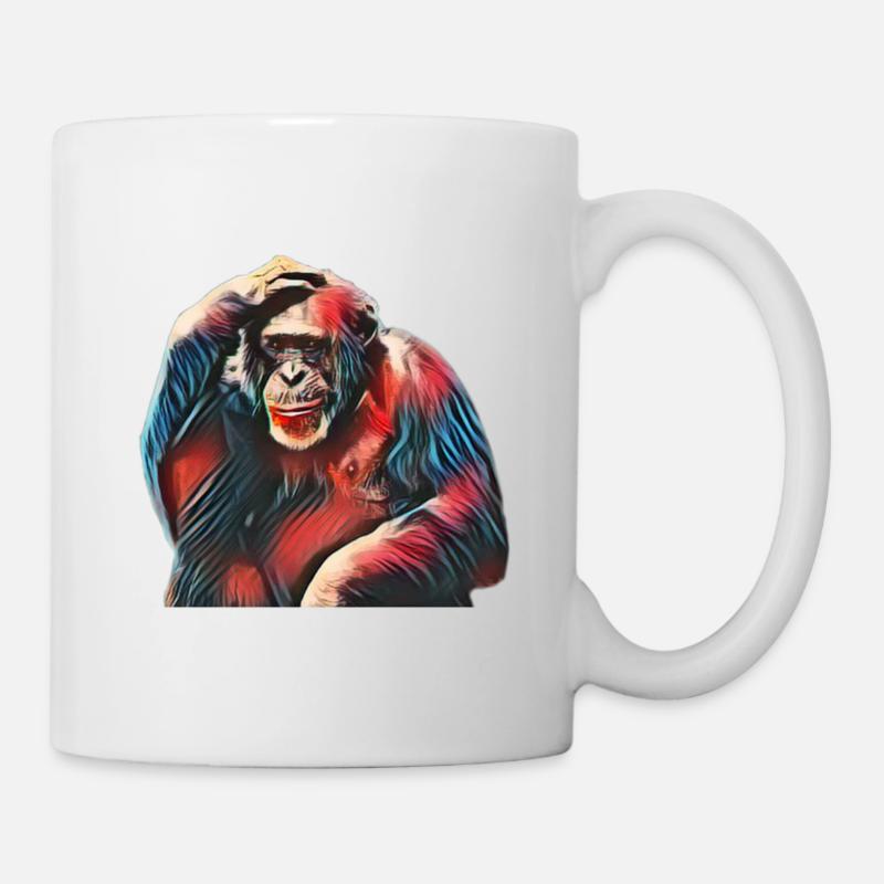 Singe - Mug blanc - blanc