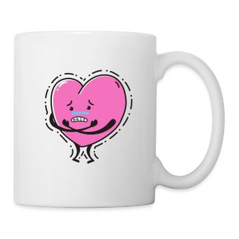 Un coeur triste - Mug blanc - blanc - Droite