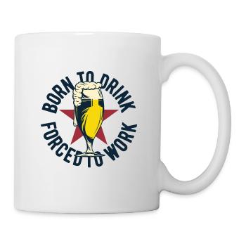 Cadeau de paroles de bière - Mug blanc - blanc - Droite