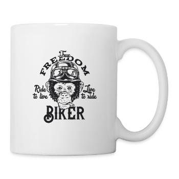 moto - Mug blanc - blanc - Droite