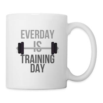 Entraînement, Entraînement, Fitness, Culturisme, - Mug blanc - blanc - Droite