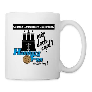 Hamburg , Tradition , Fußball , Fan Leben (25) - Tasse - Weiß - Rechts