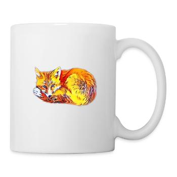 Fuchs - Tasse - Weiß - Rechts