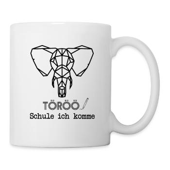 Schule ich komme! Töröö - Tasse - Weiß - Rechts