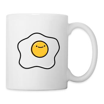 Oeuf heureux - Mug blanc - blanc - Droite