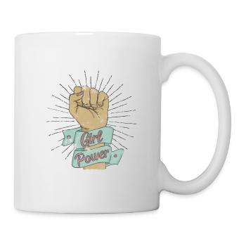 Girl Power Woman Women Feminism Saying Gift - Mug - white - Right