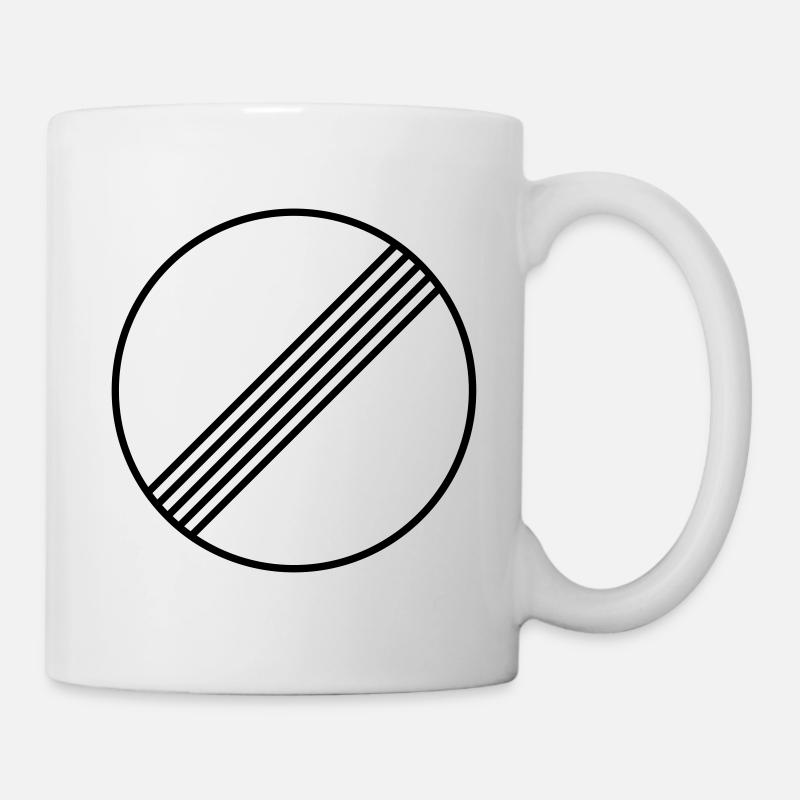 Aufgehoben - Offene Autobahn - Schild - Mug blanc - blanc