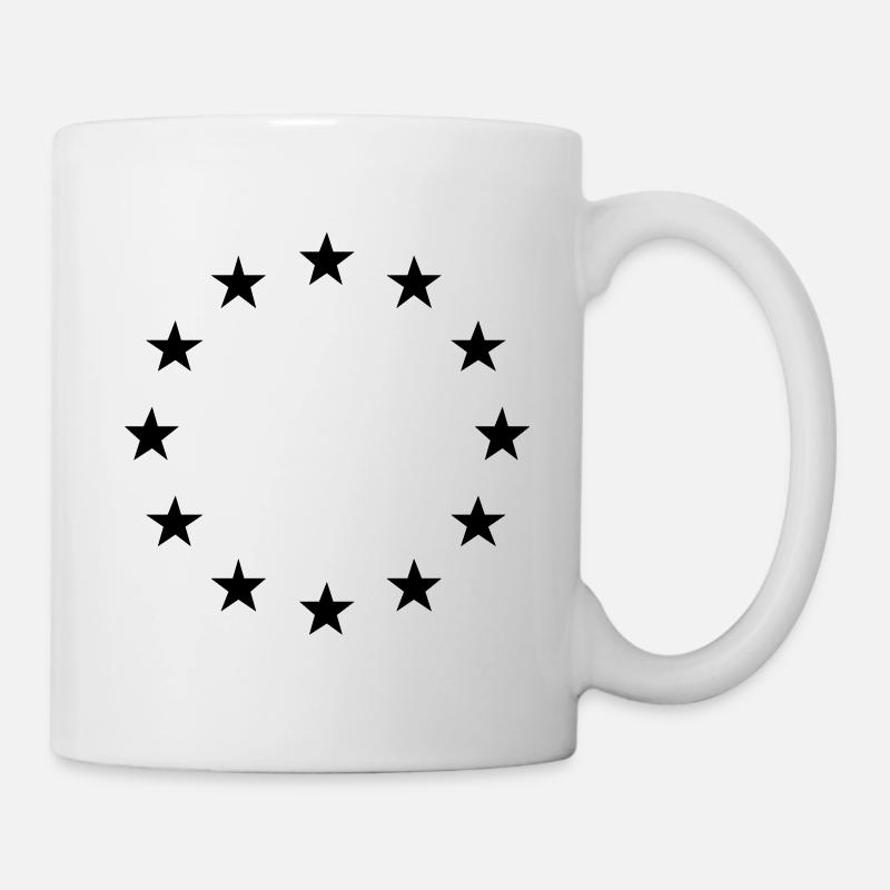 EU - Europäische Union - Flagge - Sterne - Mug blanc - blanc