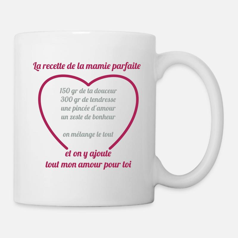 recette mamie parfaite - Mug blanc - blanc