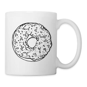 Donut - Tasse - Weiß - Rechts